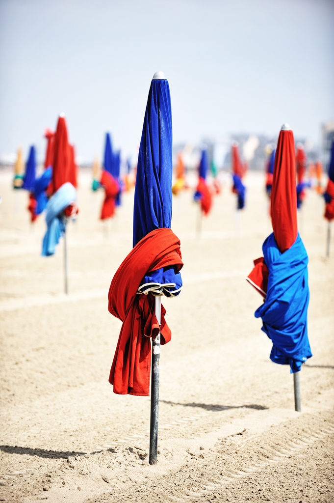 Parasol plage de Deauville